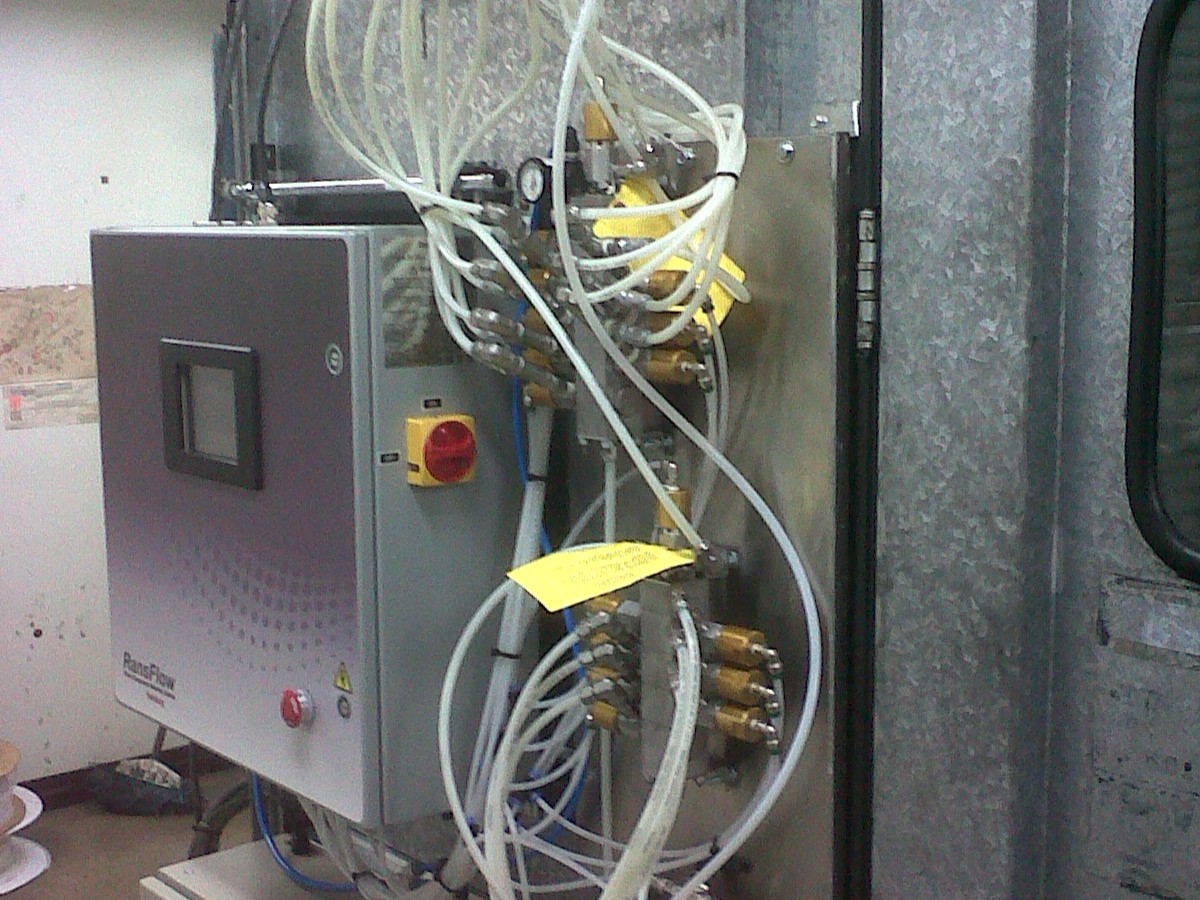 Ransflow para pintado de piezas plásticas